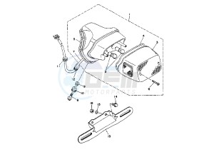 XV VIRAGO 535 drawing TAILLIGHT