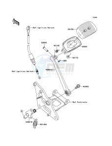 VN900_CLASSIC VN900B6F GB XX (EU ME A(FRICA) drawing Brake Pedal