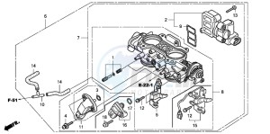 GL1800 drawing THROTTLE BODY