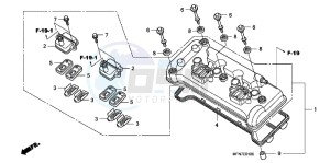 CB1000RAB drawing CYLINDER HEAD COVER