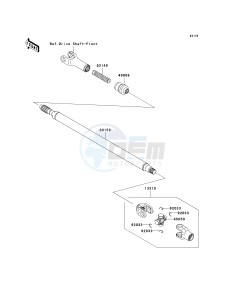 KRF 750 L [TERYX 750 FI 4X4 LE SPORT MONSTER ENERGY] (L9F-L9FA) L9FA drawing DRIVE SHAFT-PROPELLER