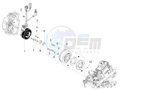 X10 125 4t 4v ie e3 drawing Flywheel magneto