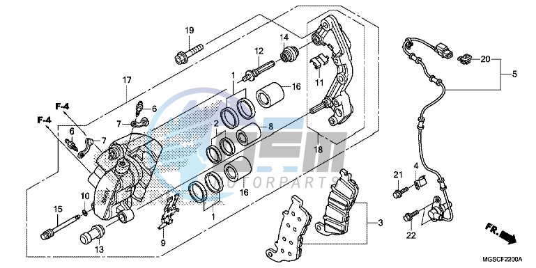 FRONT BRAKE CALIPER