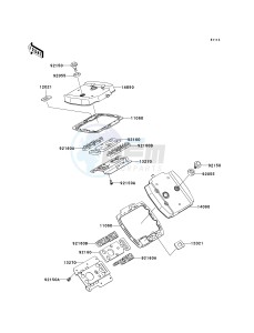 VN 800 C [VULCAN 800 DRIFTER] (C1 CAN ONLY-C2) [VULCAN 800 DRIFTER] drawing CYLINDER HEAD COVER