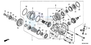 NT700VB drawing SIDE GEAR CASE