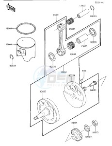 KX 500 C [KX500] (C1) [KX500] drawing CRANKSHAFT_PISTON