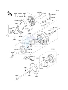 VN 800 B [VULCAN 800 CLASSIC] (B10) B10 drawing REAR WHEEL_CHAIN