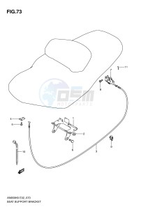 AN650 (E2) Burgman drawing SEAT SUPPORT BRACKET