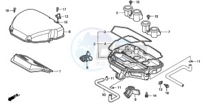 CB1100SF drawing AIR CLEANER