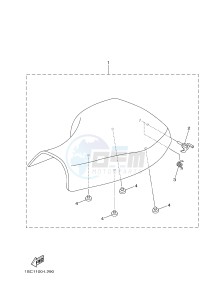 YFM300 RAPTOR 300 (1SC2 1SC3 1SC1 1SC1) drawing SEAT