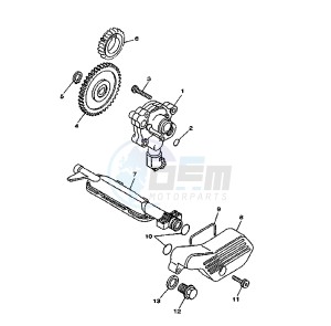 XV DX VIRAGO 535 drawing OIL PUMP