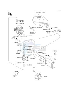 ZG 1000 A [CONCOURS] (A6F) A6F drawing FUEL EVAPORATIVE SYSTEM-- CA- -