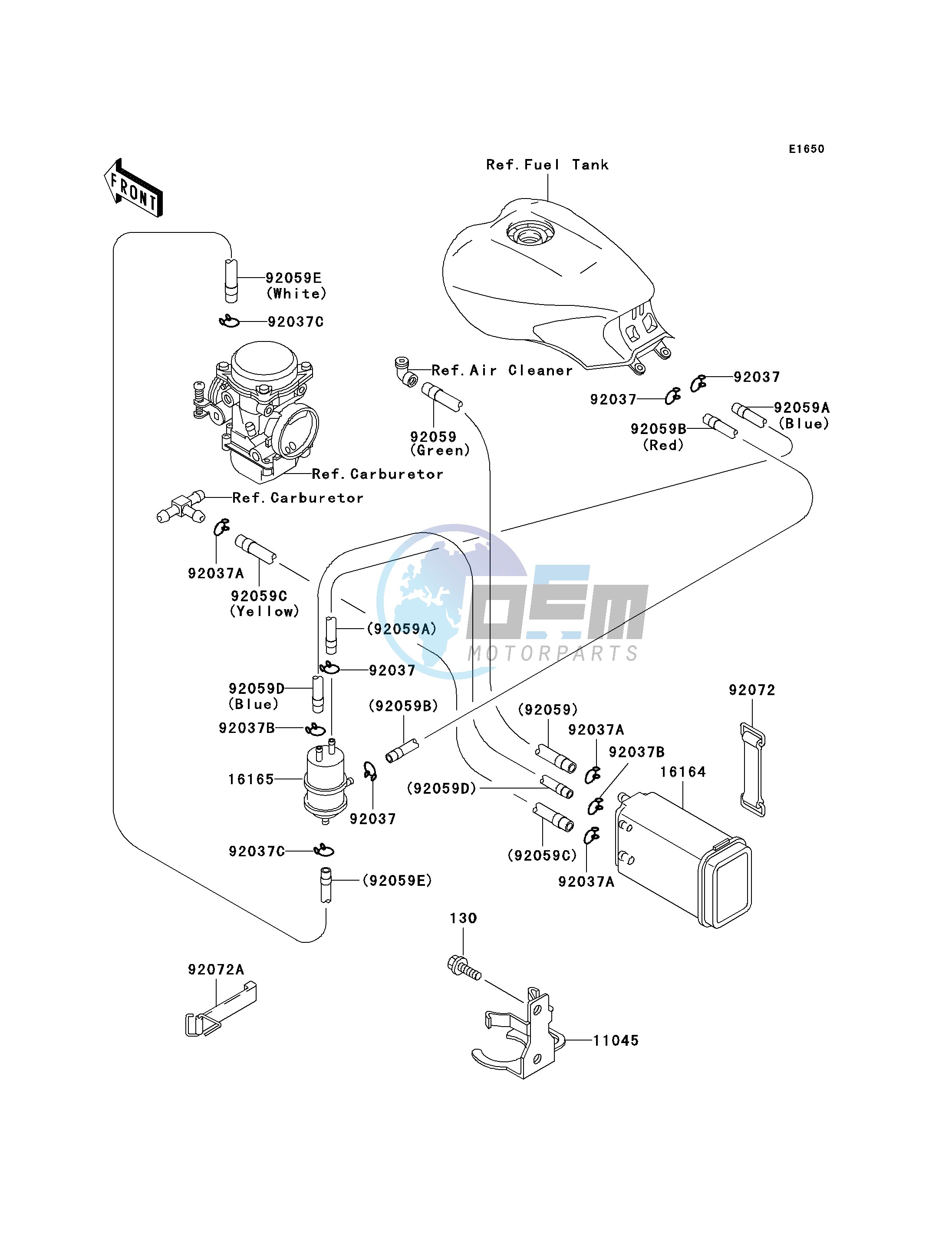 FUEL EVAPORATIVE SYSTEM-- CA- -