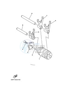 YBR125ESD (3D9B) drawing SHIFT CAM & FORK