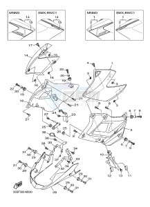 XJ6N ABS 600 XJ6-N (NAKED, ABS) (36B6) drawing SIDE COVER 2