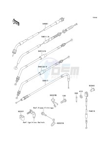 KL 650 A [KLR650] (A15-A19) [KLR650] drawing CABLES