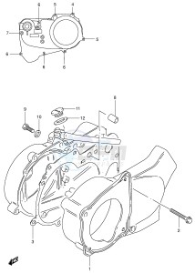 LT50 (P1) drawing CRANKCASE COVER