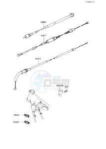 KZ 750 R [GPZ] (R1) [GPZ] drawing CABLES