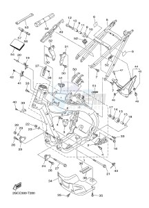 WR450F (2GCC) drawing FRAME