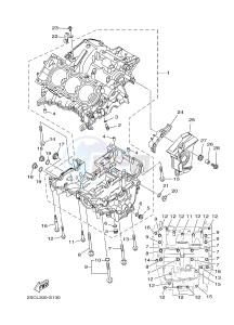 MT-09 TRACER MT09TRA TRACER 900 (2SCT) drawing CRANKCASE