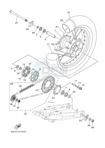 XTZ690 TENERE 700 (BMB9) drawing REAR WHEEL