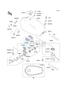 KZ 1000 P [POLICE 1000] (P20-P24) [POLICE 1000] drawing FUEL TANK-- P21_P22_P24- -