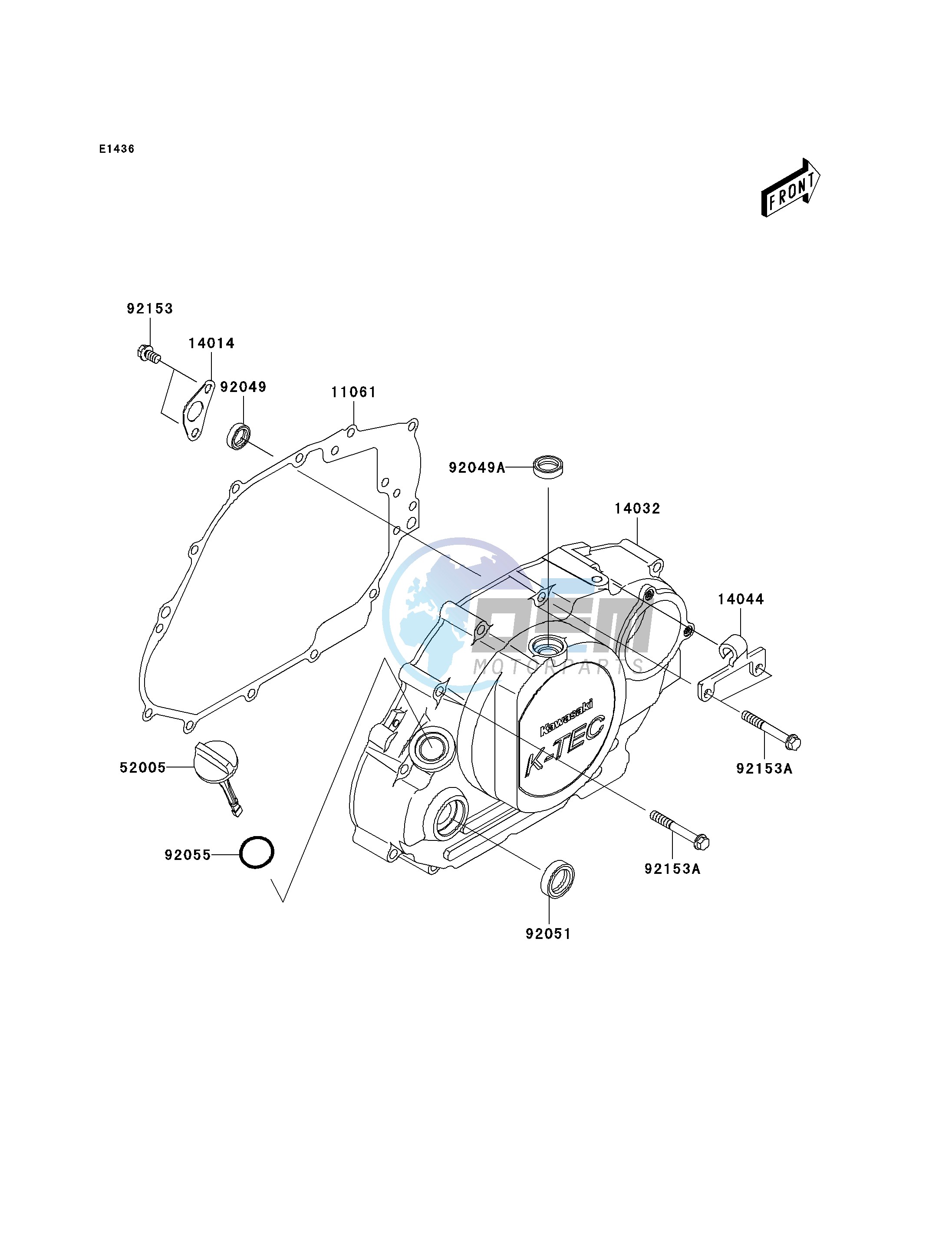 RIGHT ENGINE COVER-- S- -