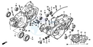 CR250R drawing CRANKCASE