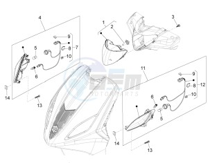 Fly 150 4t e2-e3 (Vietnam) Vietnam drawing Head lamp - Turn signal lamps