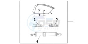 CBR1000RRA BR drawing REAR SEAT BAG