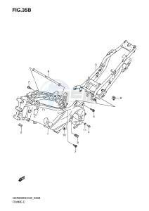 GSR600 (E2) drawing FRAME (MODEL K8 K9)