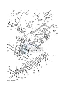 YFM450FWBD YFM45KPAJ KODIAK 450 EPS (BB57) drawing FRAME