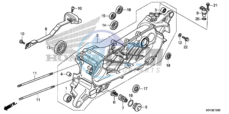 LEFT CRANKCASE