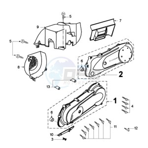 TKR SB2A BE drawing CRANKCASE COVER