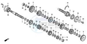 CBR600FR drawing TRANSMISSION