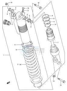 RM250 (E28) drawing SHOCK ABSORBER (MODEL P)