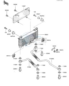 ZG 1000 A [CONCOURS] (A1-A3) [CONCOURS] drawing OIL COOLER