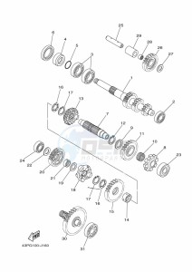 YFM700FWB KODIAK 700 (B6KJ) drawing TRANSMISSION