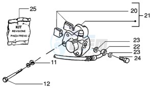 NRG 50 MC3 DD drawing Front brake caliper