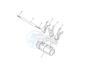 WR R 125 drawing SHIFT CAM AND FORK