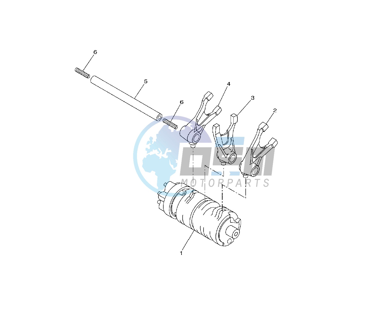 SHIFT CAM AND FORK