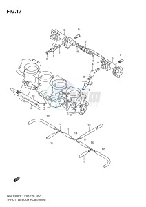 GSX1300R (E3-E28) Hayabusa drawing THROTTLE BODY HOSE JOINT (GSX1300RL1 E3)