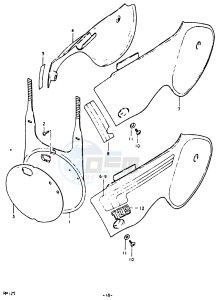 RM125 (N-T) drawing FRAME COVER