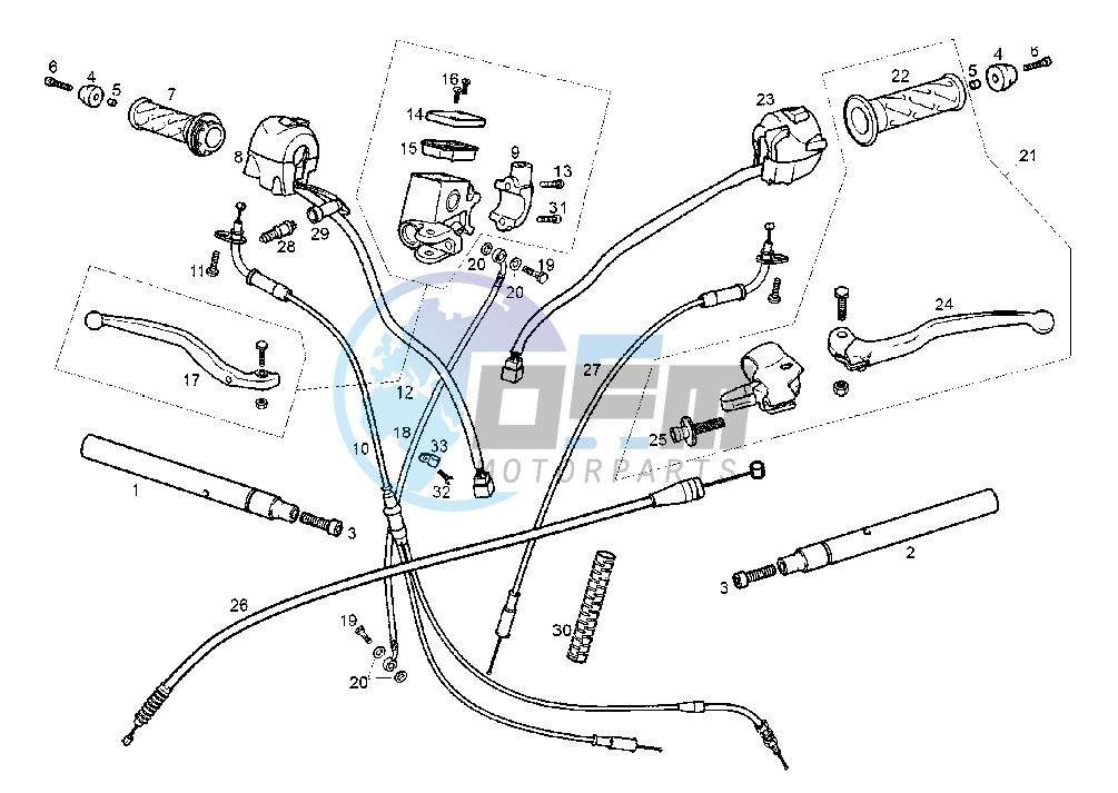 HANDLEBAR-DRIVE CONTROLS