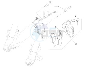 RSV4 1000 Racing Factory L.E. (APAC) (AUS, CP, Ja, MY, NZ, RI, VN) drawing Front brake caliper