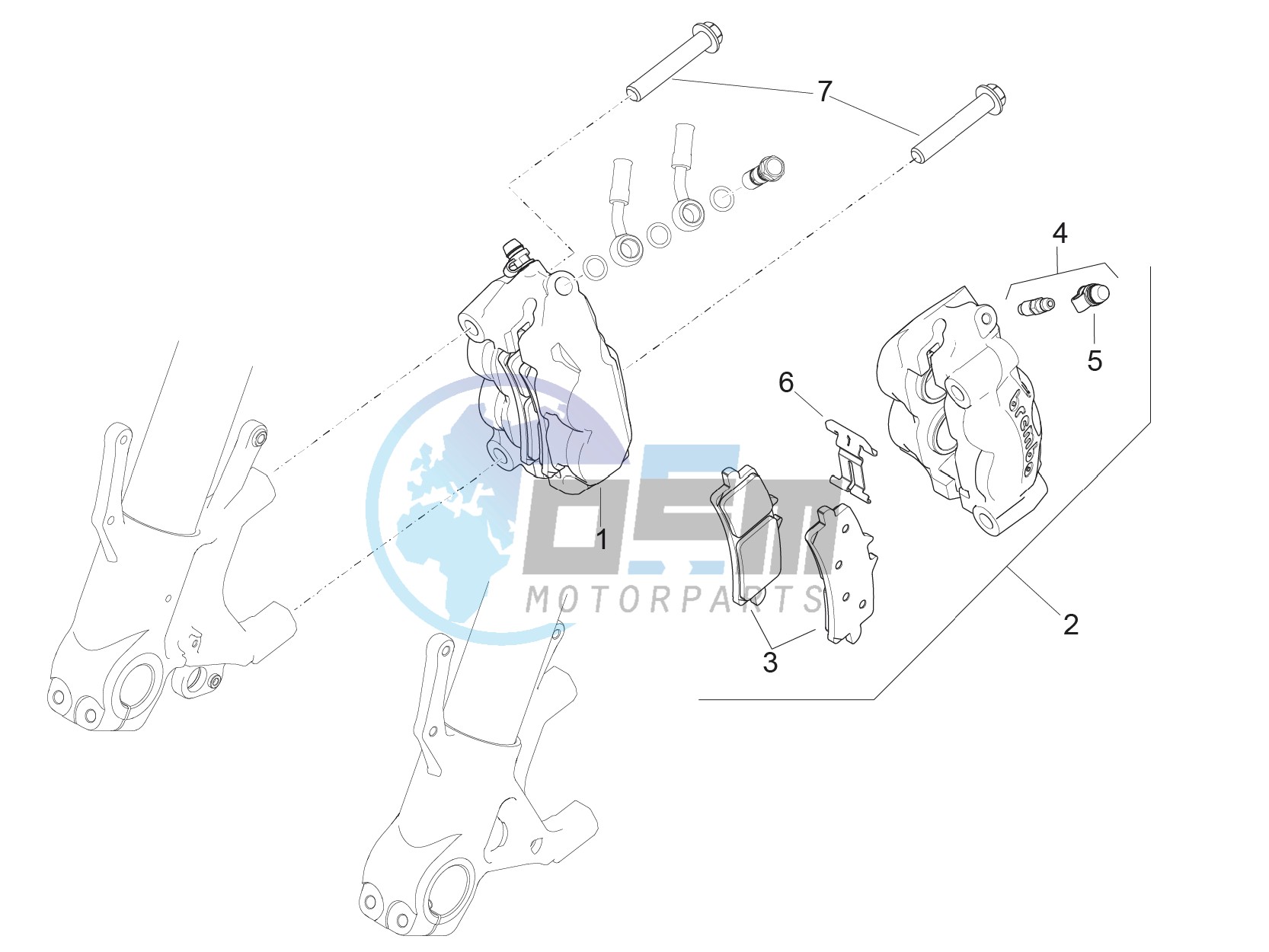 Front brake caliper