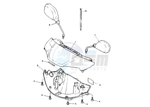 YA R AXIS 50 drawing COWLING