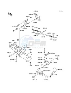 MULE 3000 KAF620G6F EU drawing Frame Fittings(Lever)