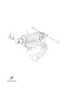 MTM850 MTM-850 XSR900 (B906) drawing REAR SUSPENSION