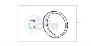 CB750F2 SEVEN FIFTY drawing METER RING